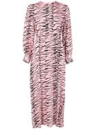 Rixo London Tiger Stripe Dress - Pink