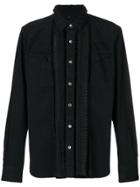 Sacai Embroidered Denim Shirt - Black