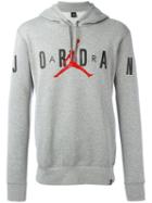 Nike Air Jordan Hoodie, Men's, Size: Large, Grey, Cotton/polyester