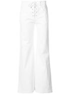 Chloé - Straight-leg Trousers - Women - Cotton/spandex/elastane - 34, White, Cotton/spandex/elastane