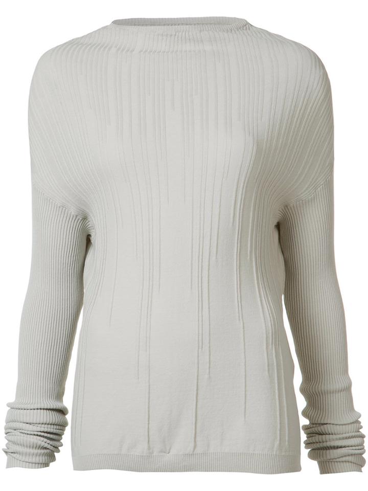 Rick Owens Crater Knit Sweatshirt - Nude & Neutrals