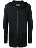 10sei0otto Knitted Zip Jacket - Black