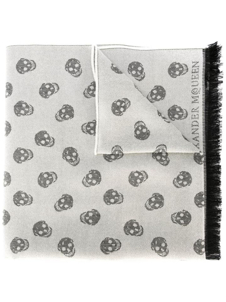 Alexander Mcqueen Skull Knit Scarf