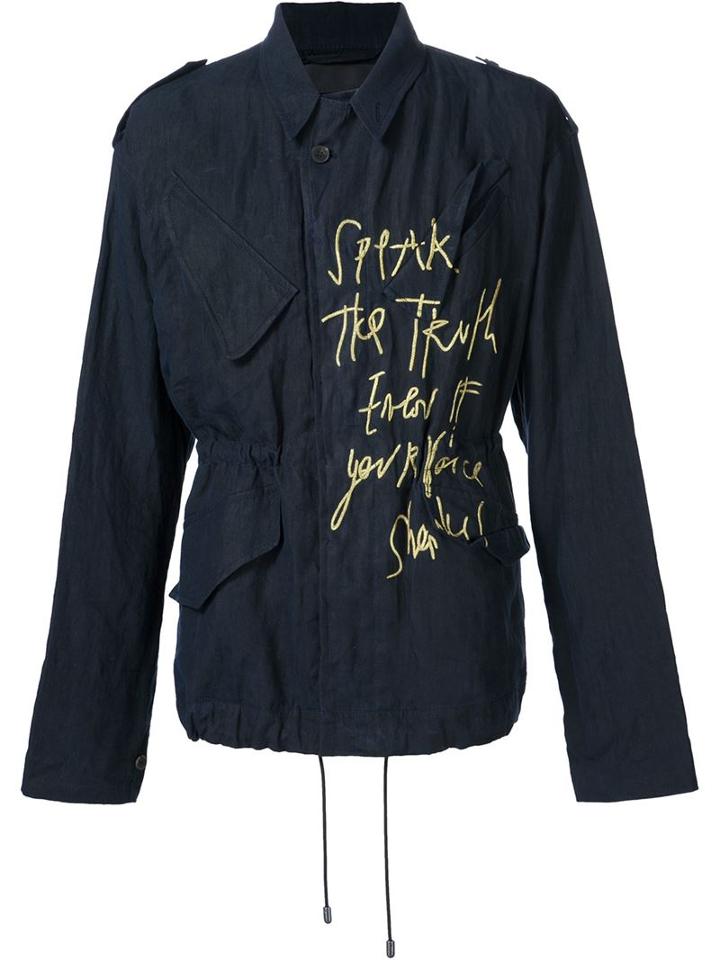 Haider Ackermann Drawstring Printed Jacket