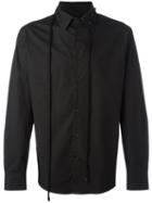 Craig Green Drawstring Collar Shirt, Men's, Size: Large, Black, Cotton