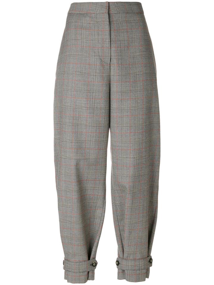 Stella Mccartney Lexi Prince Of Wales Checked Trousers - Brown