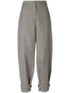 Stella Mccartney Lexi Prince Of Wales Checked Trousers - Brown