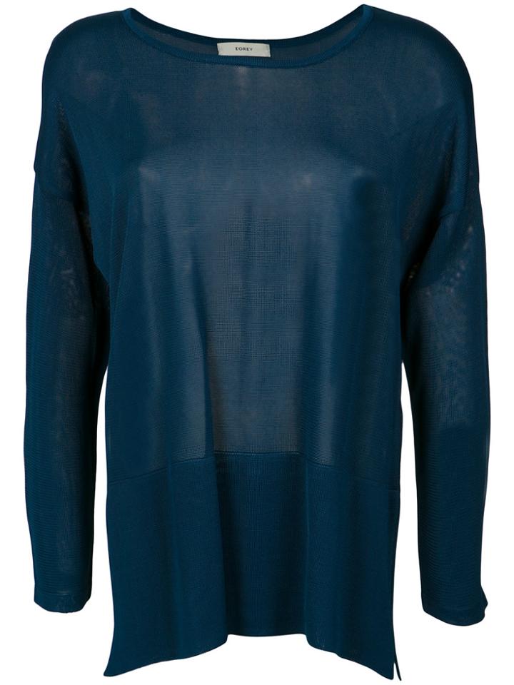 Egrey Firenze Knit Blouse - Blue
