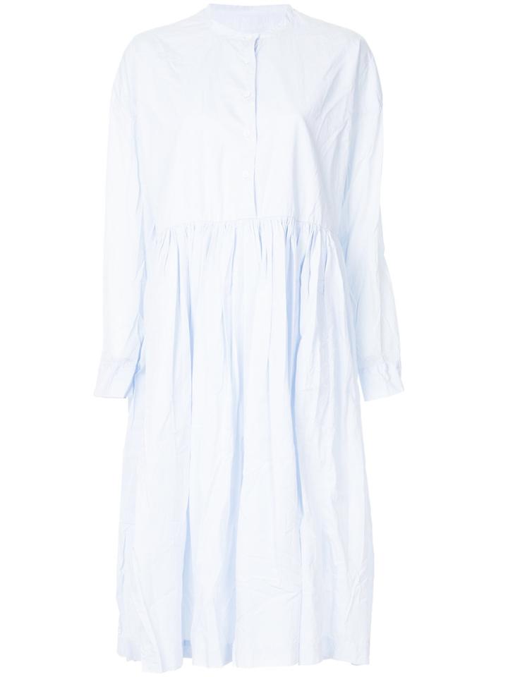 Casey Casey Creased Shirt Dress - Blue