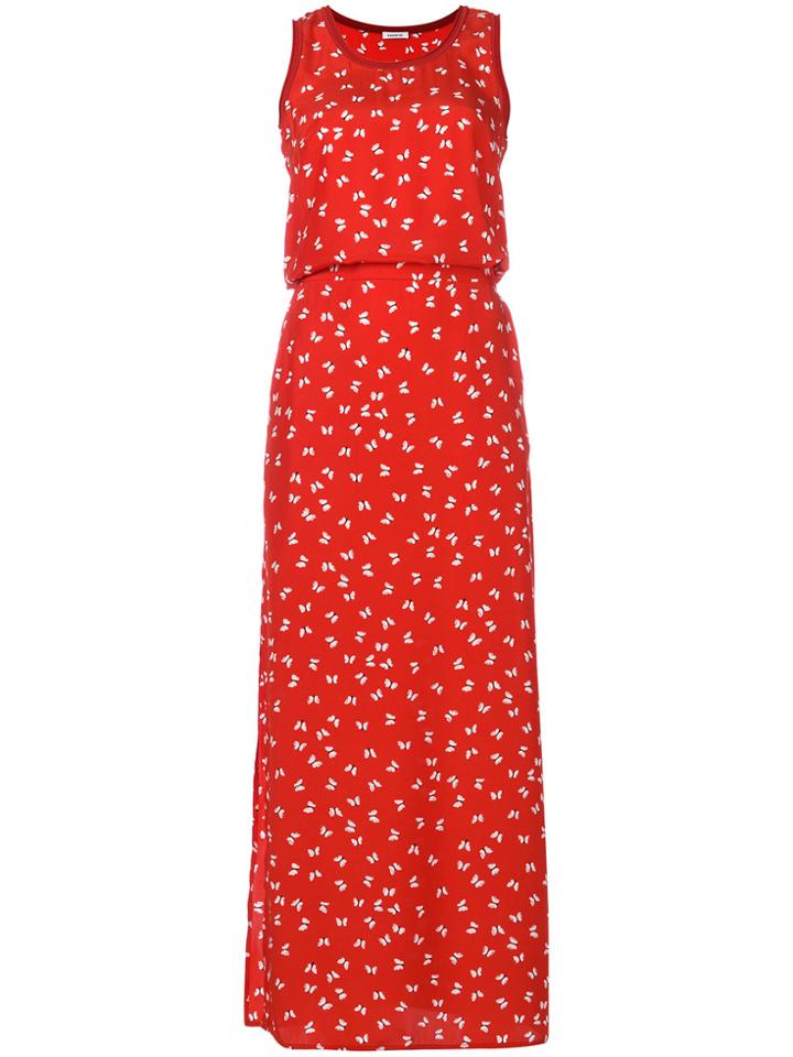 P.a.r.o.s.h. Sleeveless Butterfly Dress - Red