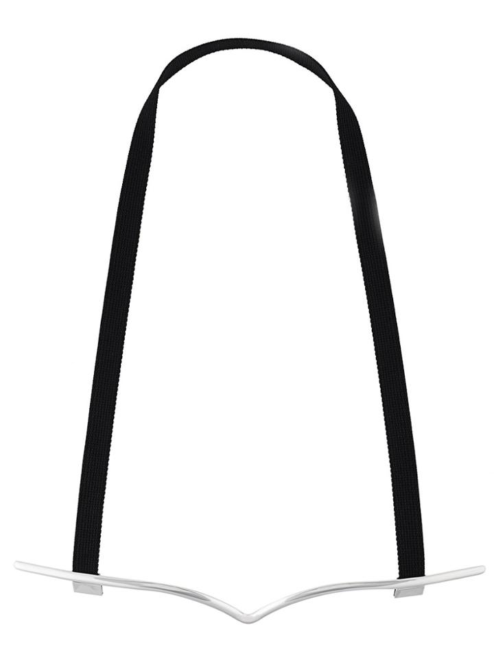 Maison Margiela Ribbon And Wire Necklace - Metallic