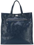 Valentino - Valentino Garavani Rockstud Tote - Men - Calf Leather - One Size, Blue, Calf Leather
