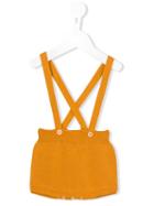 Violeta E Federico - Suspender Shorts - Kids - Cotton - 12 Mth, Yellow/orange