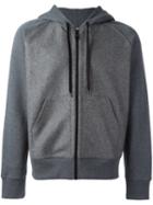 Ami Alexandre Mattiussi Zipped Hoodie, Men's, Size: Small, Grey, Cotton/wool
