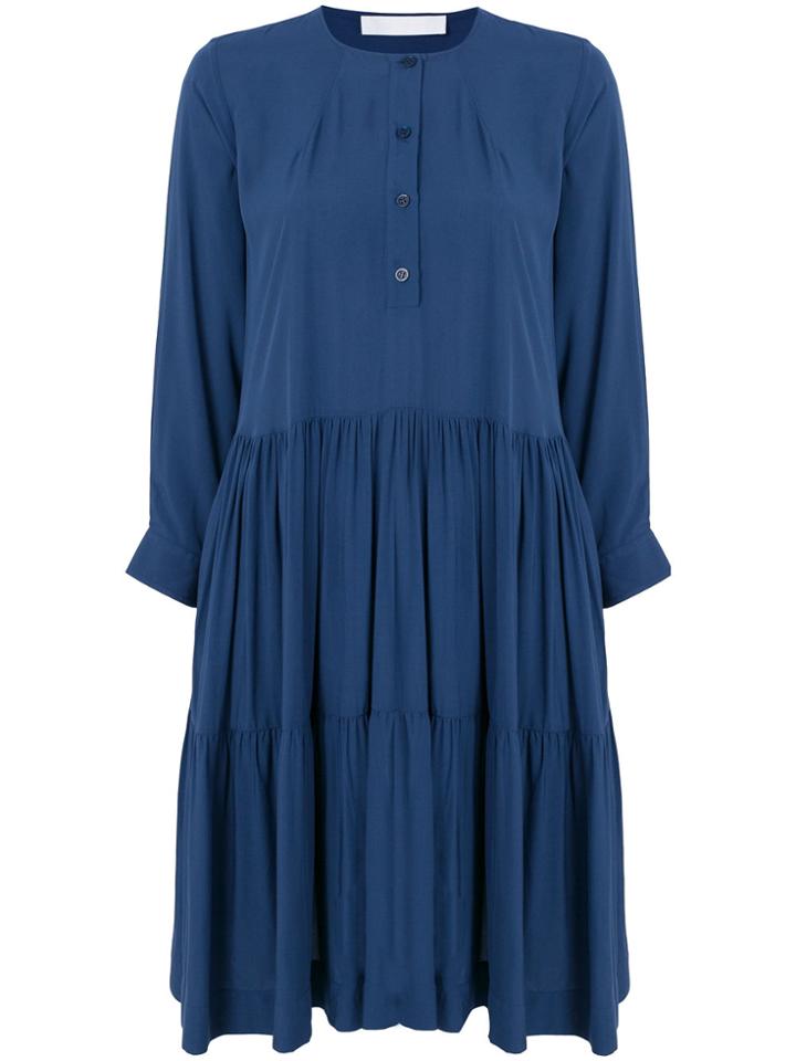 Peter Jensen Midi Smock Dress - Blue