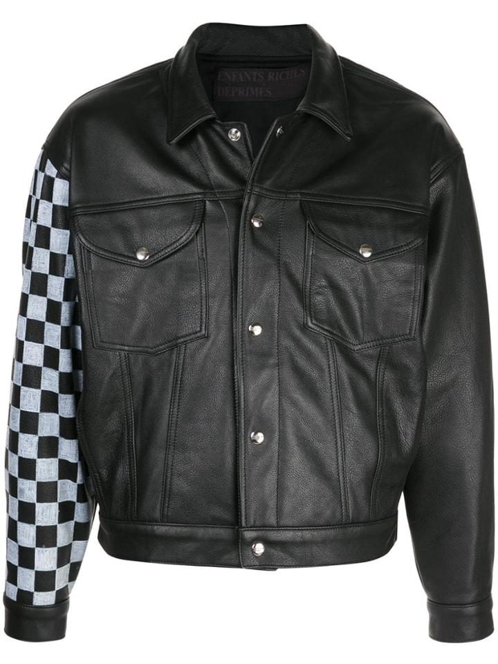 Enfants Riches Déprimés Check Sleeve Jacket - Black
