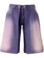 Walter Van Beirendonck Vintage Layered Denim Shorts - Pink & Purple