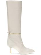 Jil Sander Pointed Toe Boots - White