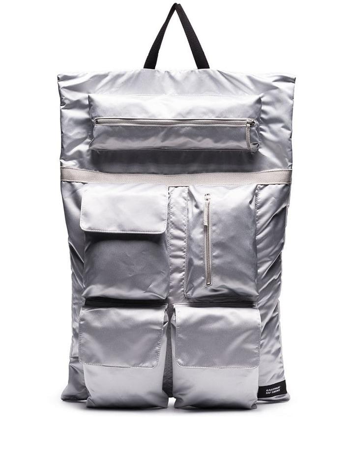 Raf Simons Raf Simons X Eastpak Punk Poster Print Backpack - Metallic