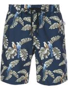 Onia Onia Ms0873 Jungle Parrot Synthetic->polyester - Black