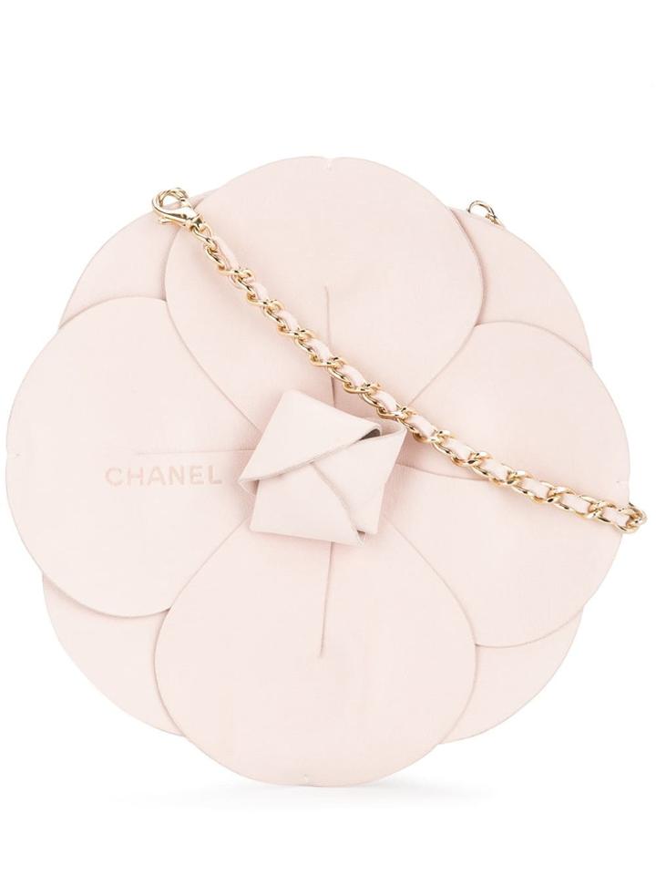 Chanel Vintage Camellia Chain Shoulder Bag - Neutrals