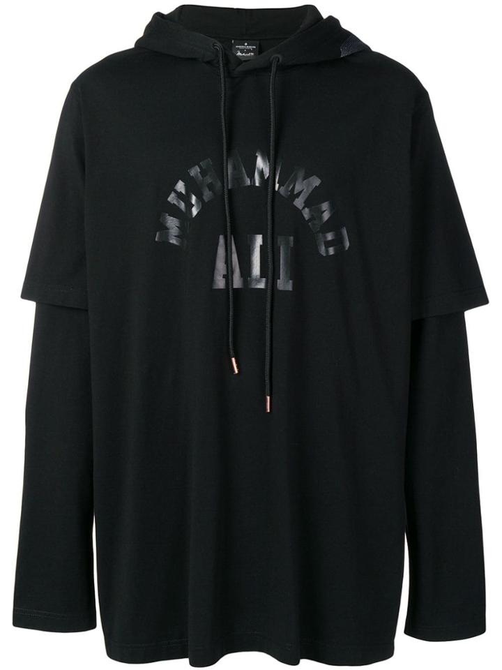 Marcelo Burlon County Of Milan Muhammed Ali Print Hoodie - Black