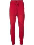 Lost & Found Ria Dunn Ribbed Knit Trousers - Red