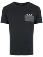 Emporio Armani Contrast Logo Print T-shirt - Blue