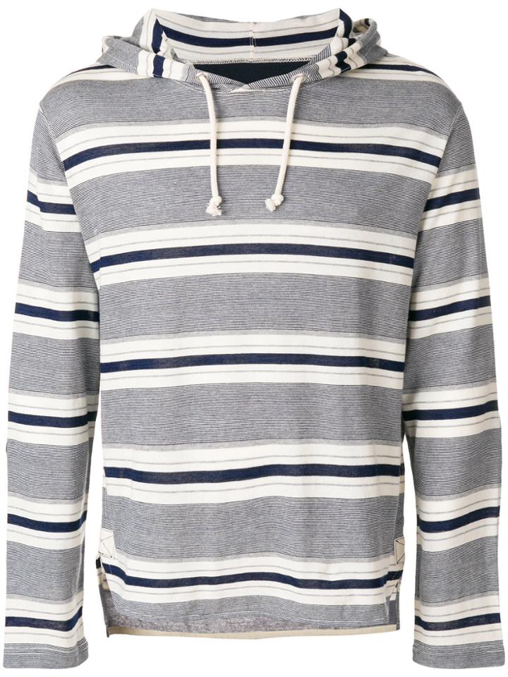 Junya Watanabe Man Multi-stripe Hoodie - Blue