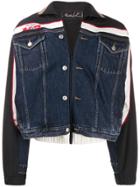 Martine Rose Hybrid Denim Track Jacket - Blue