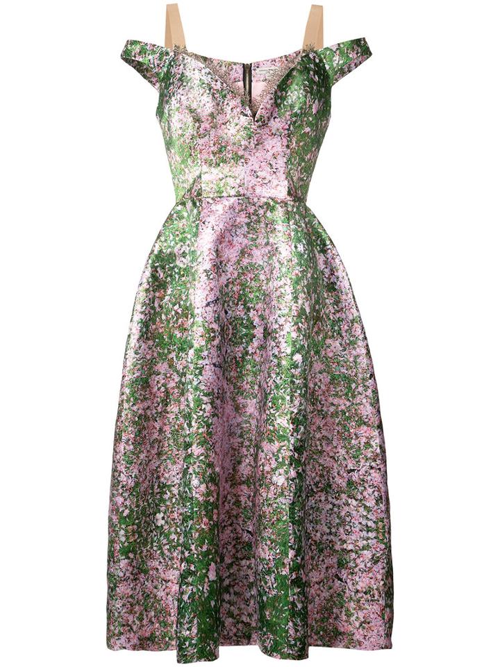 Natasha Zinko - Sweetheart Neck Dress - Women - Polyester - 38, Green, Polyester