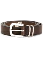 Eleventy Buckled Belt, Men's, Size: 100, Brown, Leather