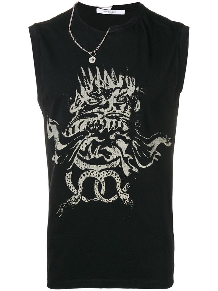 Givenchy 4g Snake G Chain Tank - Black