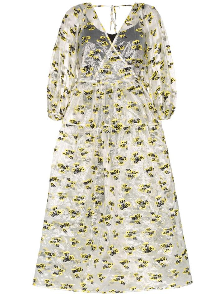 Cecilie Bahnsen Cecilie B Drs Maxi Wrp Vn Puff Md Slvs V - White