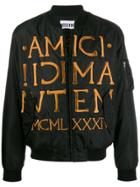 Moschino Roman Embroidered Bomber Jacket - Black