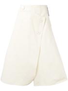 Marni Wrap Front Midi Skirt, Women's, Size: 42, Nude/neutrals, Cotton/linen/flax