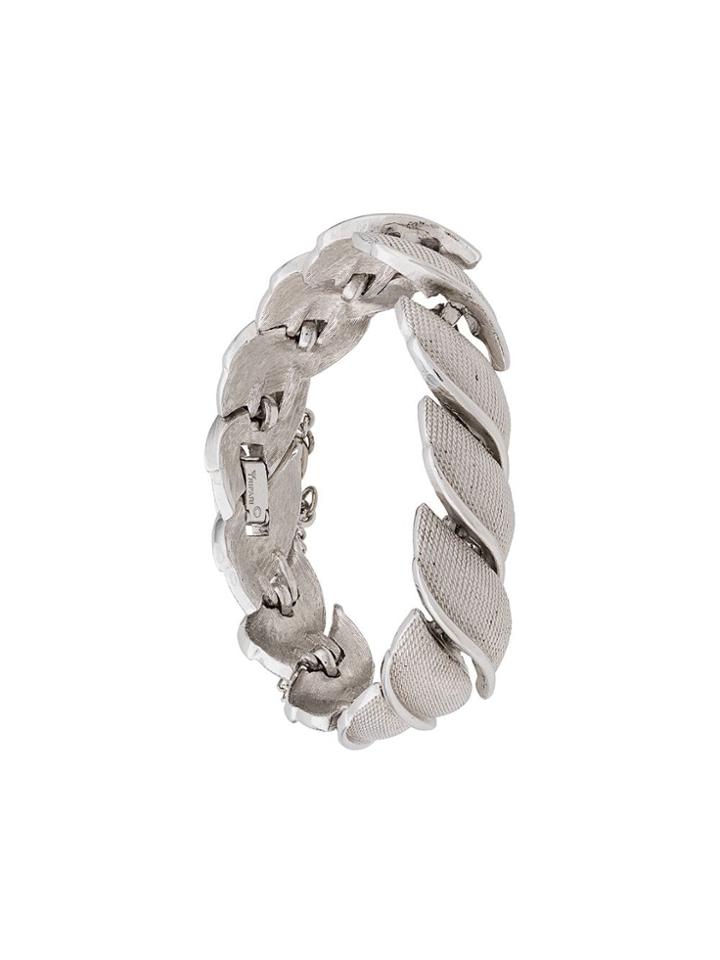 Susan Caplan Vintage 1960's Trifari Bracelet - Silver