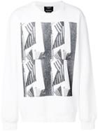 Calvin Klein 205w39nyc Graphic Print Jersey Sweater - White