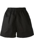 Ejxiii Knee Length Shorts, Adult Unisex, Size: Large, Black, Cotton