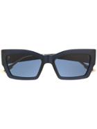 Dior Eyewear Cat Style Cat Eye Sunglasses - Blue