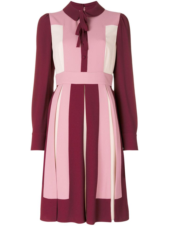 Valentino Colour Block Dress - Pink & Purple