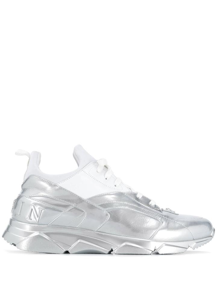 Philipp Plein Runner Sneakers - Silver