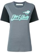 Off-white Embroidered Logo T-shirt - Grey