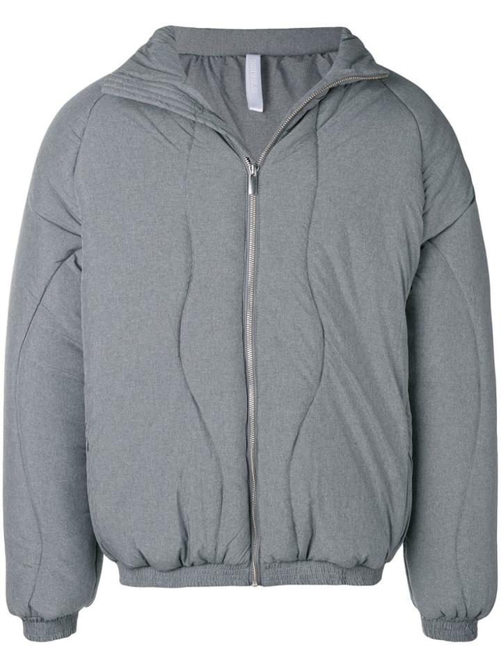 Cottweiler Padded High Neck Jacket - Grey