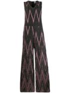 M Missoni Zigzag Metallic Jumpsuit - Pink