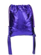 Attico Tassel Drawstring Bag - Purple