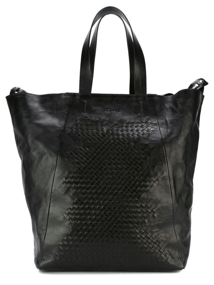 Vic Matie Woven Detail Tote Bag