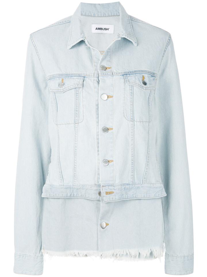 Ambush Double Hem Denim Jacket - Blue