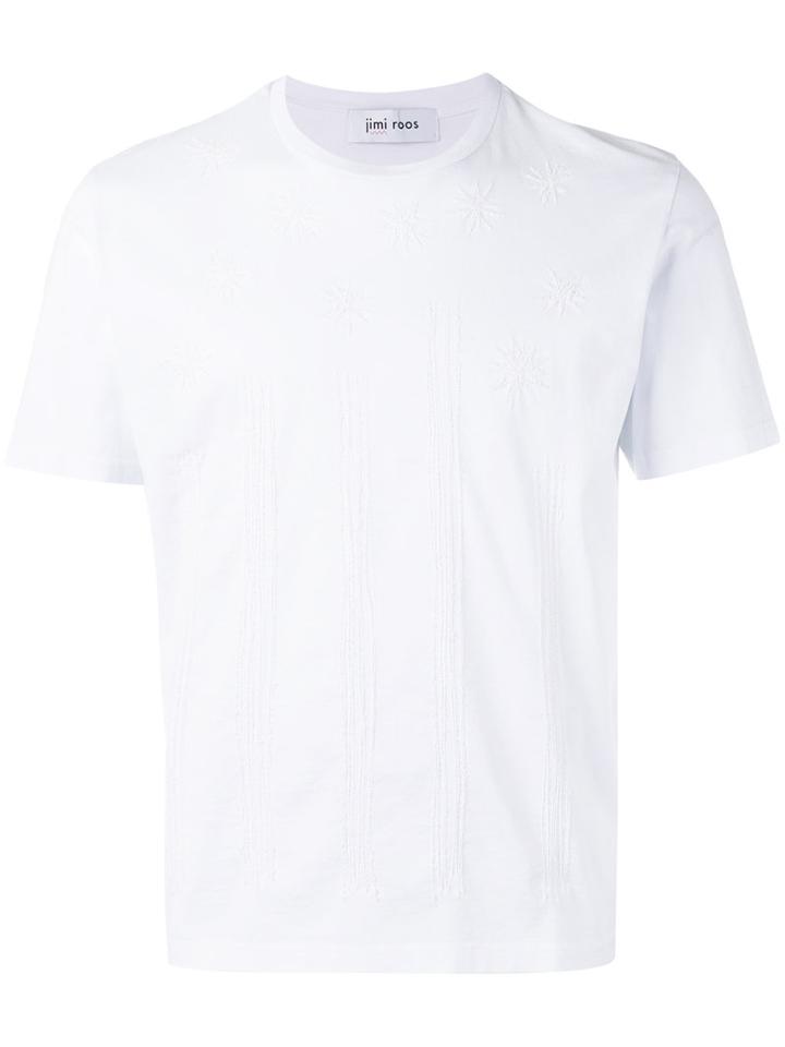 Jimi Roos - Star Embroidered T-shirt - Men - Cotton - S, White, Cotton