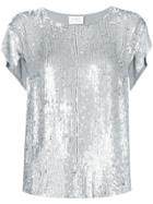 P.a.r.o.s.h. Sequin T-shirt - Silver